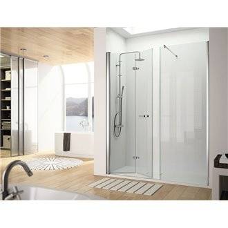 Mampara frontal puerta plegable y fijo BO302 Kassandra
