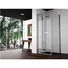 Mampara angular puerta plegable y fijo BO307 Kassandra