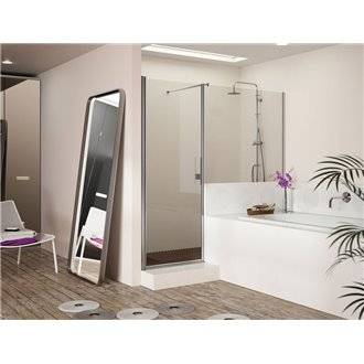 Mampara frontal puerta abatible + fijo SA502 Kassandra