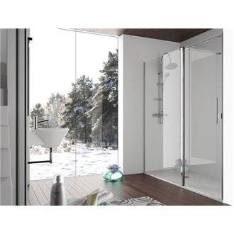 Mampara frontal fijo + puerta abatible SA503 Kassandra