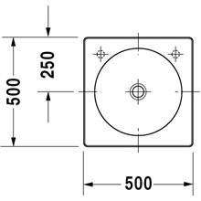 Lavabo sobre encimera Architec 50 Duravit