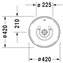 Lavabo sobre encimera Bacino circular 42 DURAVIT