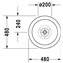 Lavabo sobre encimera Bagnella Circular 48 DURAVIT