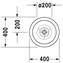 Lavabo sobre encimera Bagnella Circular 40 DURAVIT