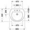 Lavabo mural DarlingNew Circular 65 DURAVIT