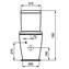 Inodoro completo compacto CONNECT SPACE C&uacute;bico Ideal Standard