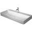 Lavabo sobre encimera o mural 100 DuraSquare DURAVIT