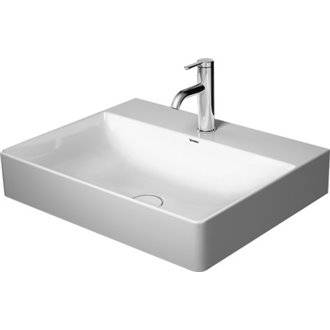 Lavabo sobre encimera o mural 60 DuraSquare DURAVIT