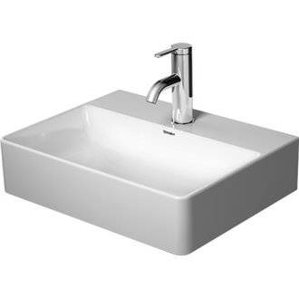 Lavabo sobre encimera o mural 45 DuraSquare DURAVIT
