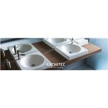 Lavabo mural semicircular de rincón Architec Duravit