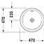 Lavabo empotrado Architec 47 Duravit