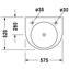 Lavabo mural semicircular Vital Med Architec Duravit