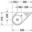 Lavabo mural diagonal Architec Duravit