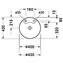 Lavabo empotrado Architec 40 con orificios Duravit