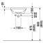 Lavabo empotrado Architec 40 con orificios Duravit