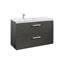 Mueble 110cm dos cajones gris Prisma Roca