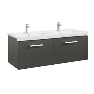 Mueble 120cm dos cajones gris Prisma Roca