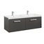 Mueble 120cm dos cajones gris Prisma Roca