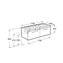 Mueble 120cm dos cajones gris Prisma Roca