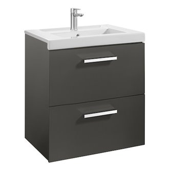 Mueble 60cm dos cajones gris Prisma Roca
