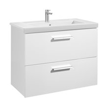 Mueble 80cm dos cajones blanco Prisma Roca