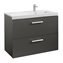 Mueble 90cm dos cajones gris Prisma Roca