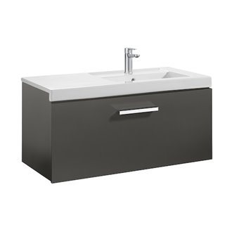 Mueble 90cm un caj&oacute;n gris Prisma Roca