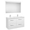Pack mueble 120cm cuatro cajones blanco Prisma Roca