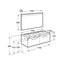 Pack mueble 120cm dos cajones gris antracita Prisma Roca