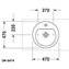 Lavabo rectificado sobre encimera Darling New 47 DURAVIT