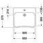 Lavabo mural Vital Med 65 DuraStyle DURAVIT