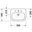 Lavabo semiencastrado 55 D-Code DURAVIT