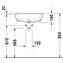 Lavabo semiencastrado 55 D-Code DURAVIT