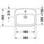Lavabo empotrado DuraStyle 56 Duravit