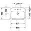 Lavabo empotrado Happy D.2 60 Duravit