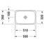 Lavabo empotrado P3 Comforts 55 Duravit