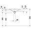 Lavabo empotrado P3 Comforts 55 Duravit