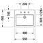 Lavabo empotrado Vero 55 Duravit