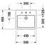 Lavabo empotrado Vero 50 Duravit
