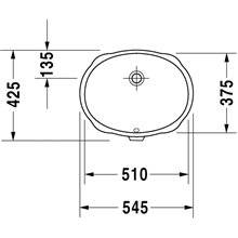 Lavabo empotrado Santosa Duravit