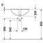 Lavabo empotrado Santosa Duravit