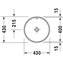 Lavabo empotrado Architec 40 rebosadero Duravit