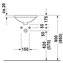 Lavabo empotrado Architec 40 rebosadero Duravit