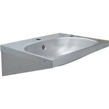 Lavabo mural rectangular acero satinado NOFER