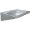 Lavabo mural rectangular acero satinado NOFER