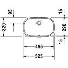 Lavabo empotrado D-Code 49,5 Duravit