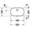 Lavabo empotrado D-Code 49,5 Duravit