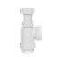 Lavabo mural rectangular acero satinado NOFER