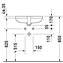 Lavabo empotrado Happy D.2 48 Duravit