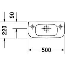 Lavabo mural 50 D-Code DURAVIT